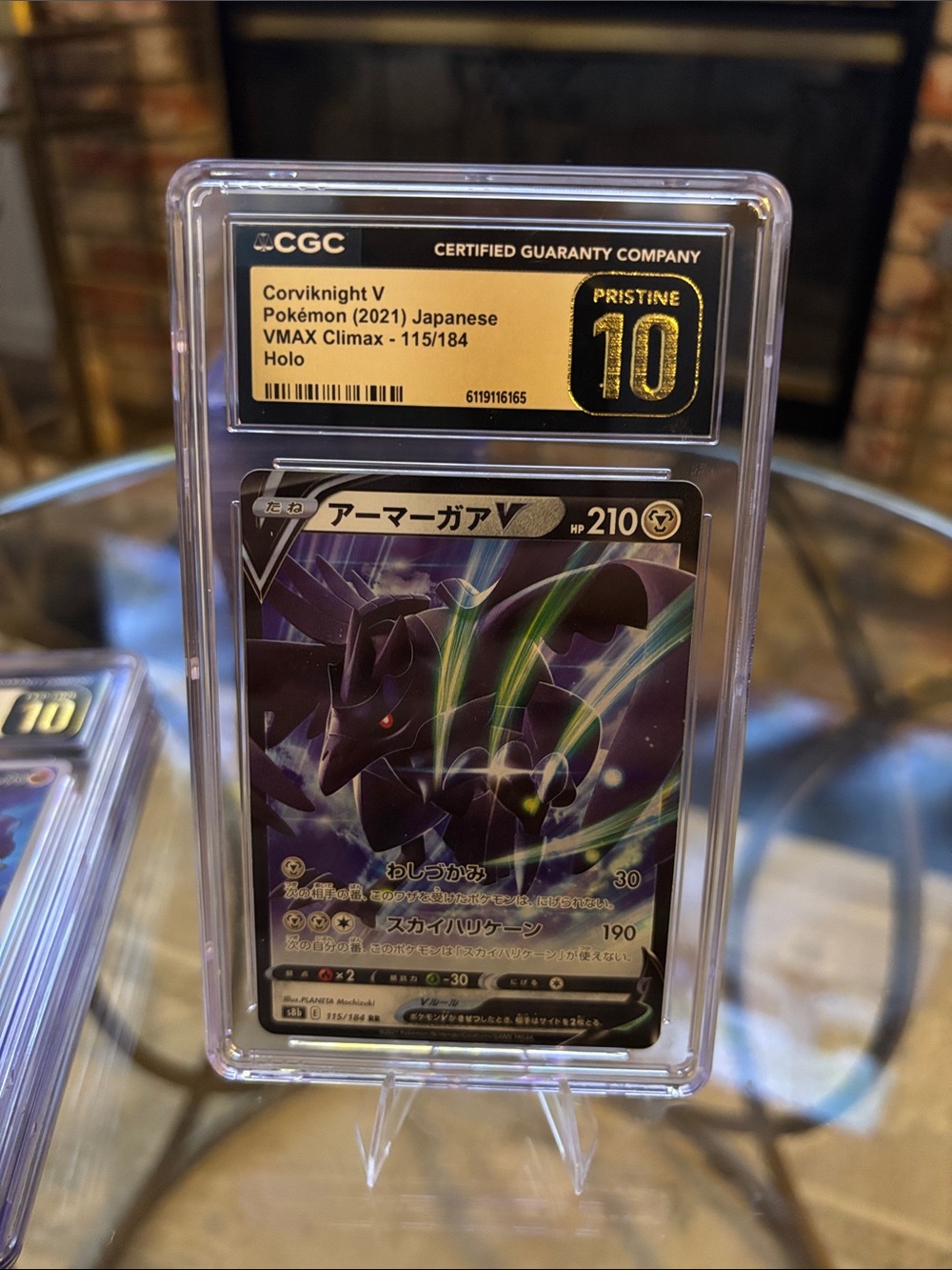 CGC Pristine 10 Corviknight V Holo Pokemon Japanese VMAX Climax 115/184